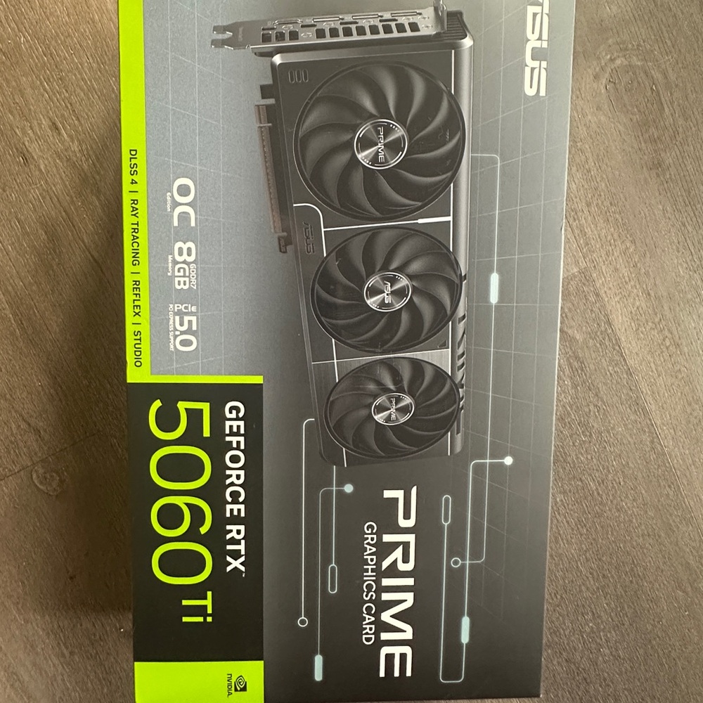 ASUS Prime Graphics Card with Black and Green Accents